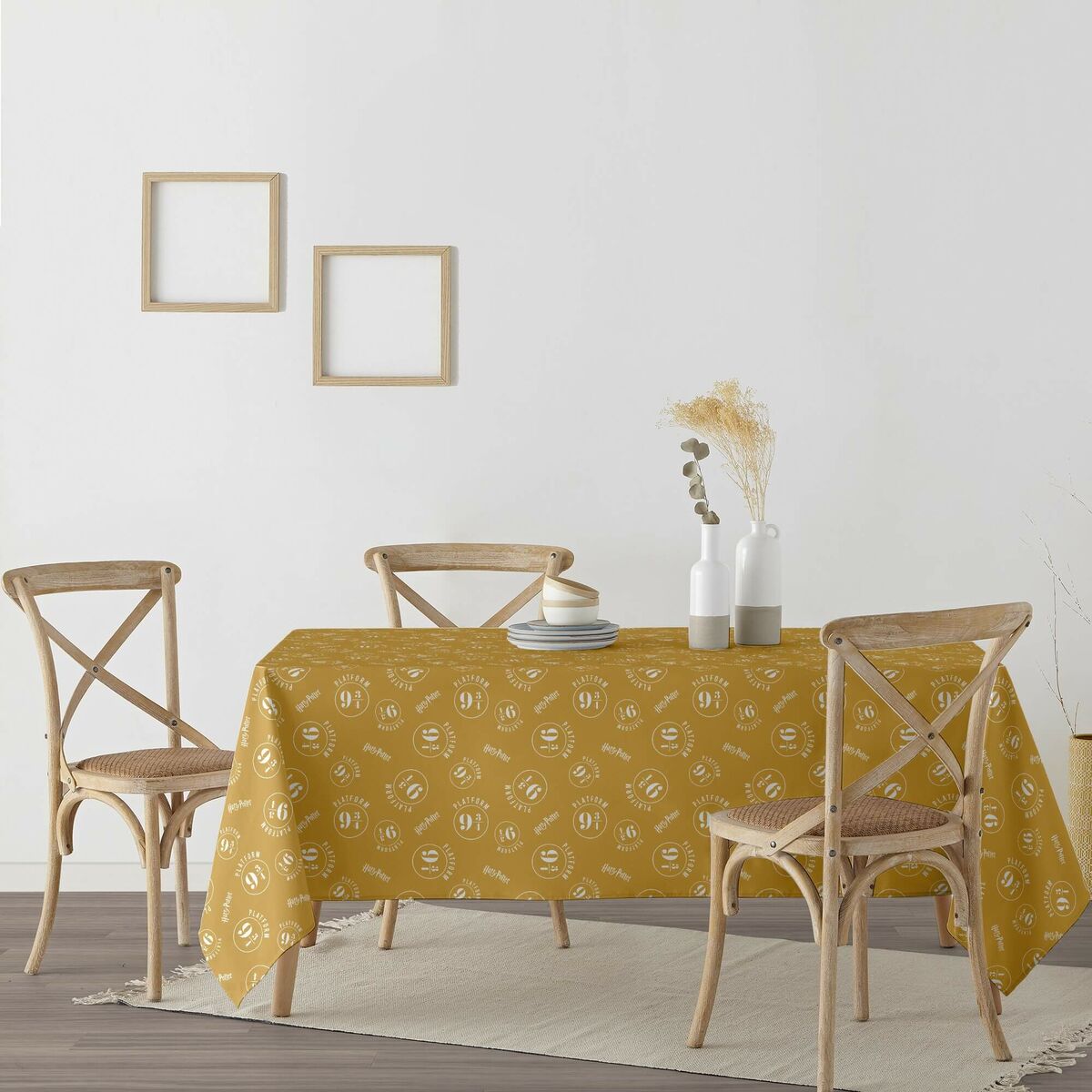 Fläckresistent bordsduk i harts Belum Multicolour 200 x 150 cm